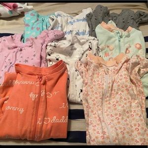 Big lot of 8 infant sleepers